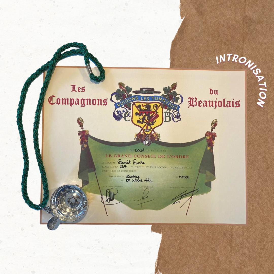 Les Compagnons du Beaujolais : Intronisation de Benoît